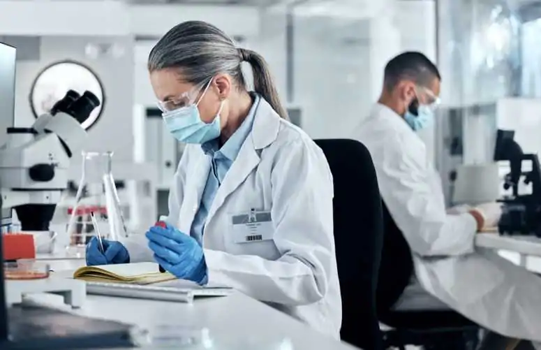analytical lab microscope